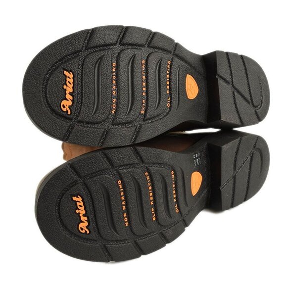 Ariat Womens Brown Fatbaby Steel Toe Leather Work Boots Size 9 B - Picture 4 of 7